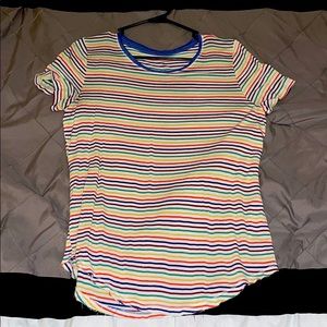 soft colorful striped tshirt